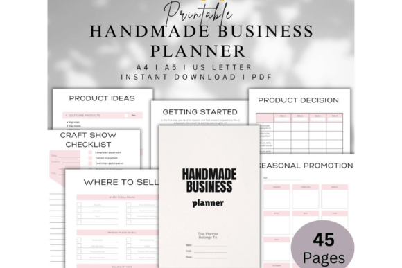 Download Printable Handmade Business Planner - Handmade business Collection